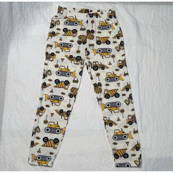 NWT Millie & Myles Construction Trucks Kids Toddler Bamboo 2pc Pajamas Size 4 - Picture 8 of 8